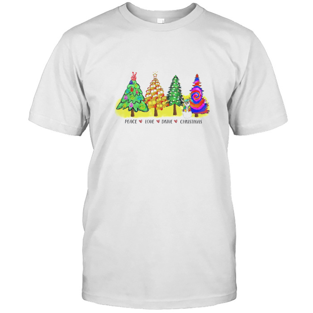 Peace Love Drive Christmas Tree Shirt