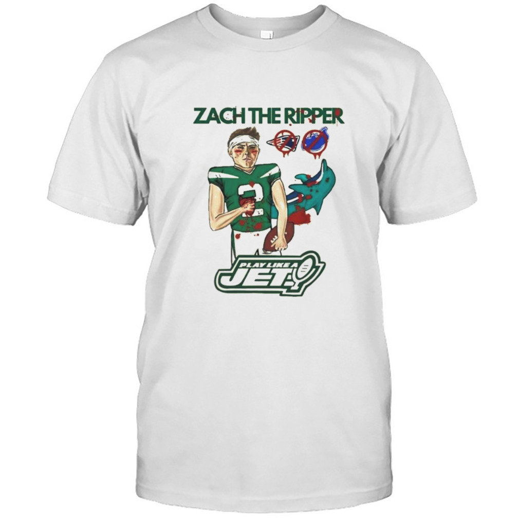 Ty Johnson New York Jets Zach The Ripper TShirt