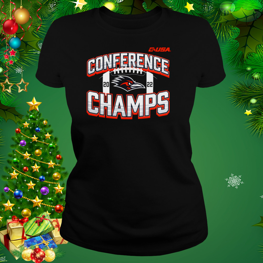UTSA Roadrunners Fanatics Branded 2022 C-USA Football Conference Champions Icon Bold T-Shirt 2 Women's tshirt