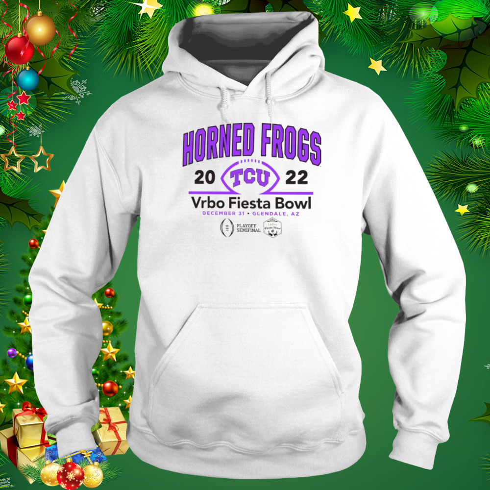 2022 CFP Semifinal Vrbo Fiesta Bowl TCU Team Logo shirt 4 Hoodie shirt