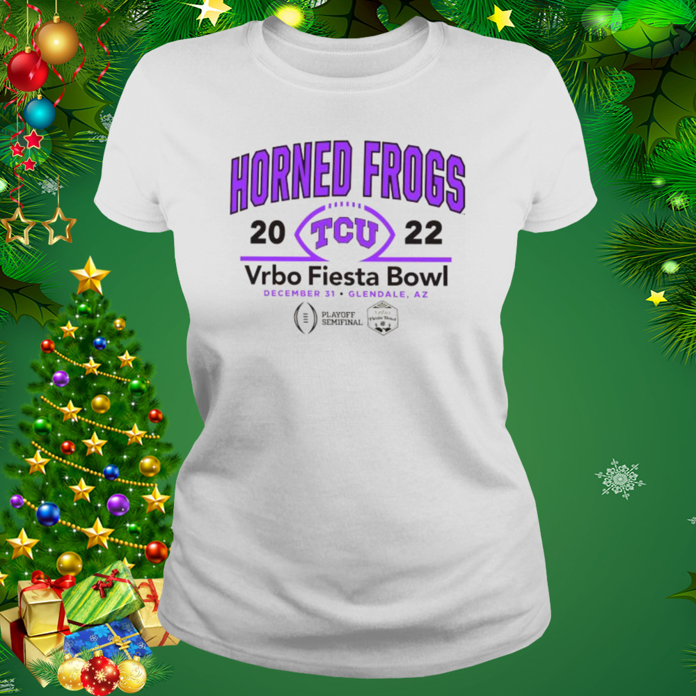 2022 CFP Semifinal Vrbo Fiesta Bowl TCU Team Logo shirt 2 Women's shirt
