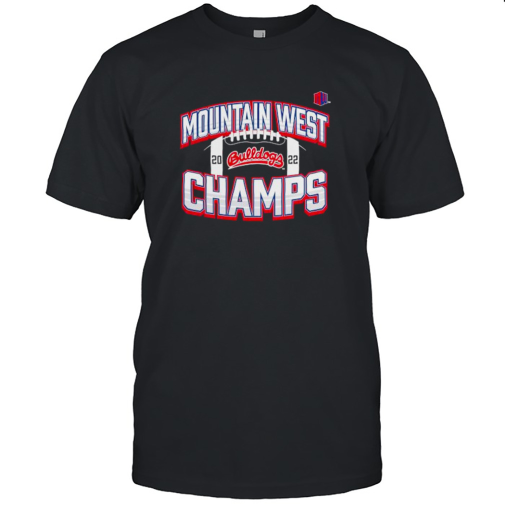 Black fresno state bulldogs 2022 mountain west football conference champions shirt