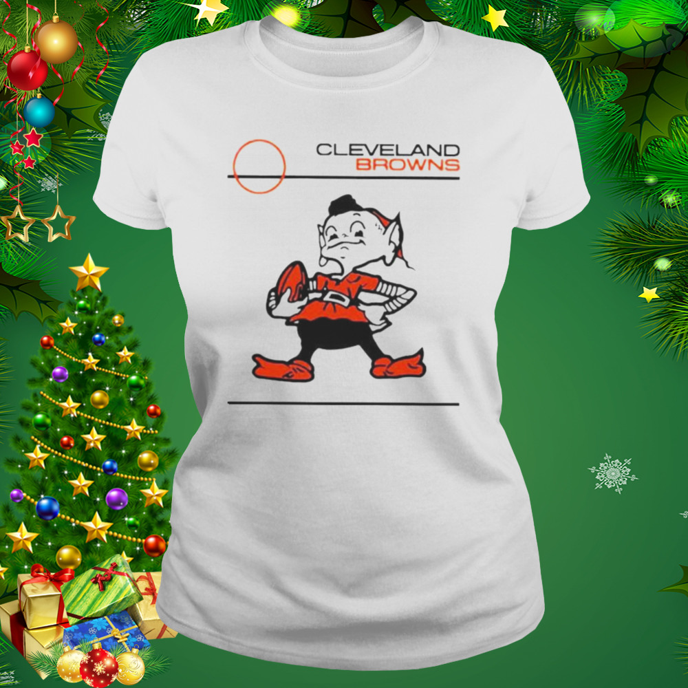 Cleveland Browns Brownie Elf with football shirt 2 Women's shirt