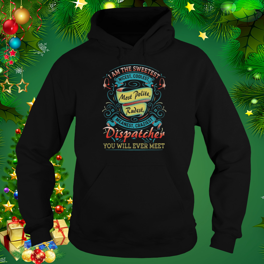 I Am The Sweetest Nicest Coolest Most Polite Rudest Meanest Cruelest Dispatcher Shirt 4 Hoodie tshirt