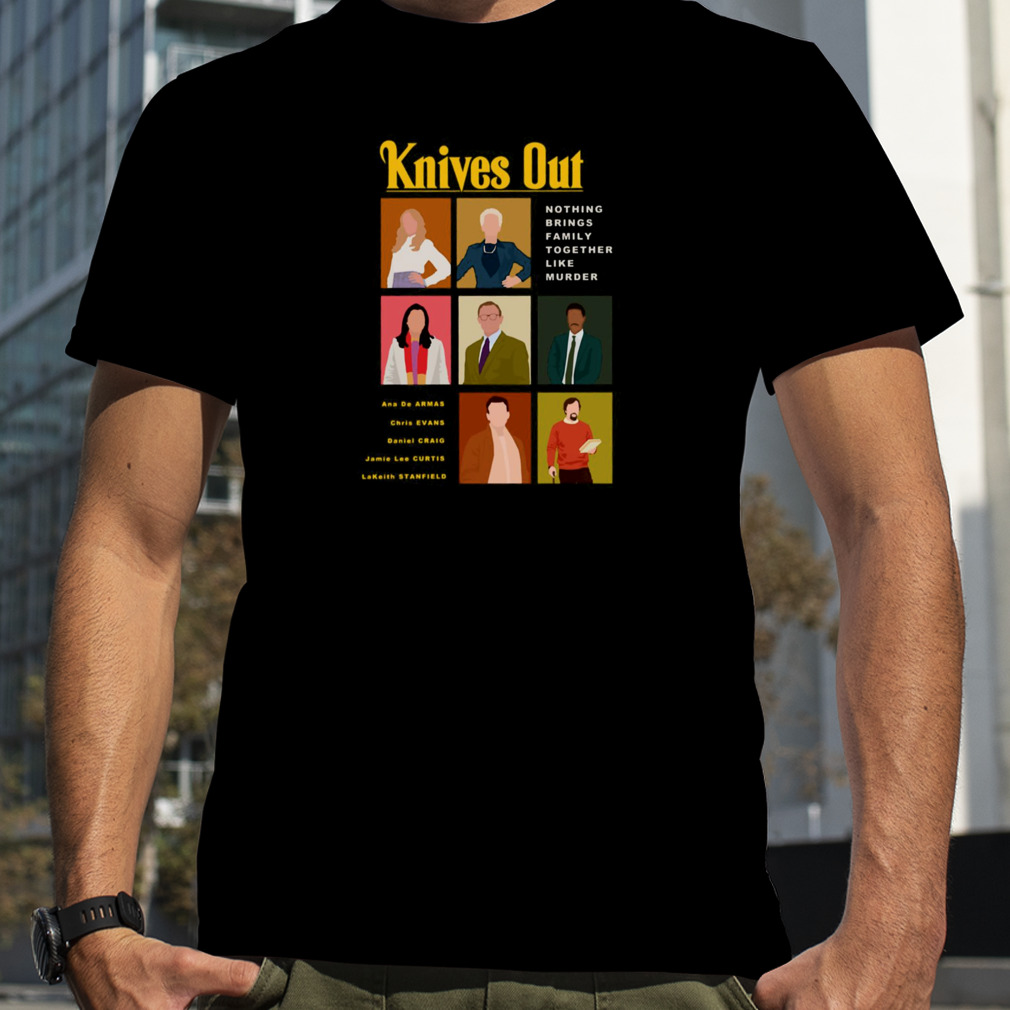 Needed Gifts Knives Out Poster Design With Butcher Bloody Knife shirt
