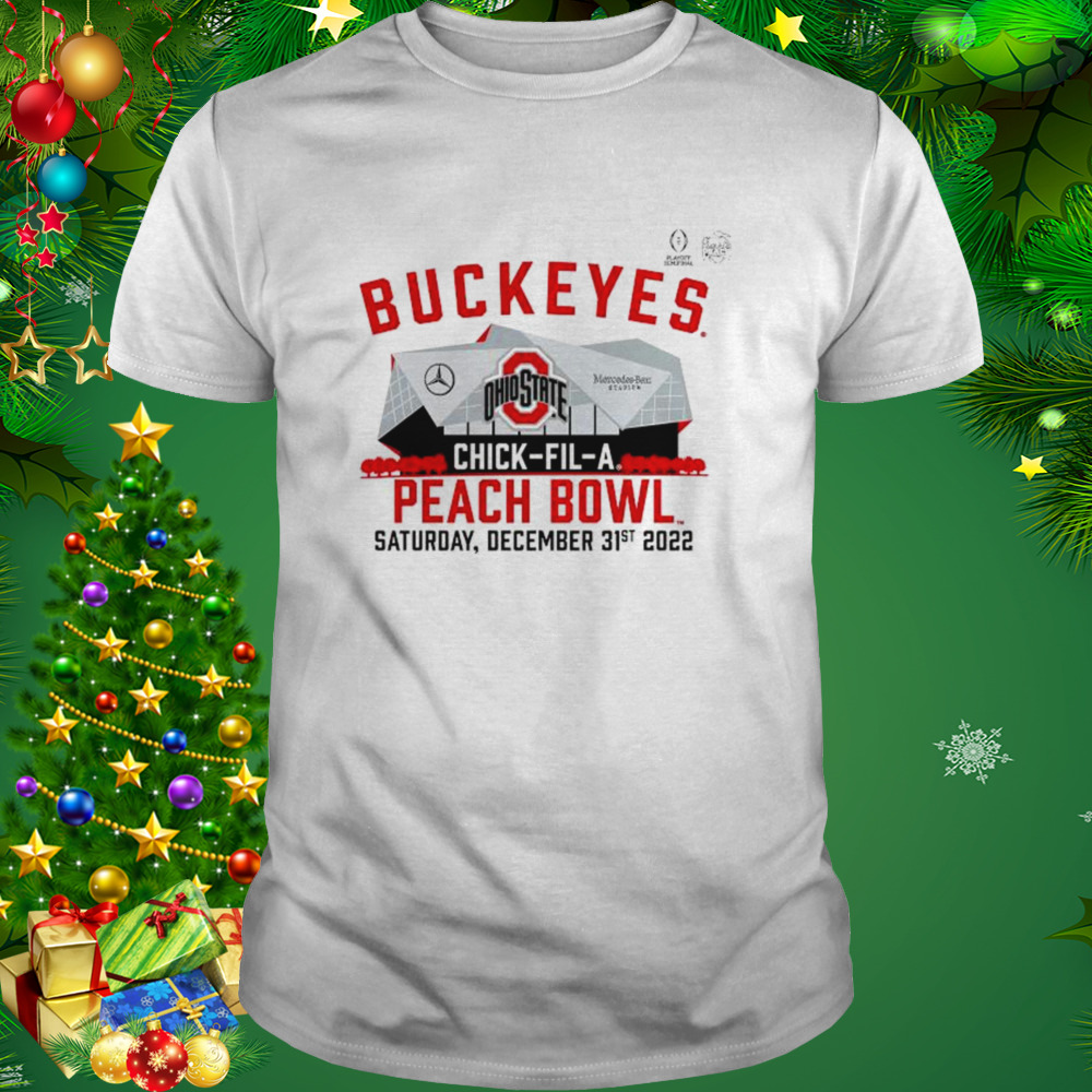 Ohio State Buckeyes College Football Playoff 2022 Peach Bowl Gameday Stadium T-Shirt 1 Unisex shirt