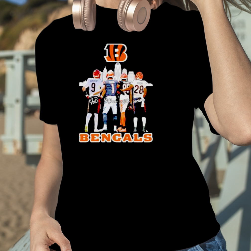 Cincinnati Bengals Ja'Marr Chase Joe Burrow Mixon Football T Shirt - Jolly  Family Gifts