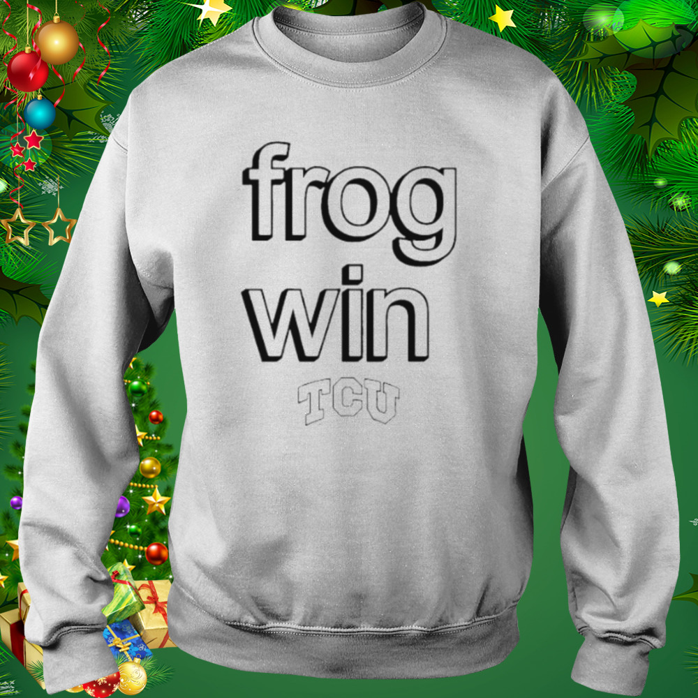 frog win TCU Horned Frogs shirt 5 Sweat shirt