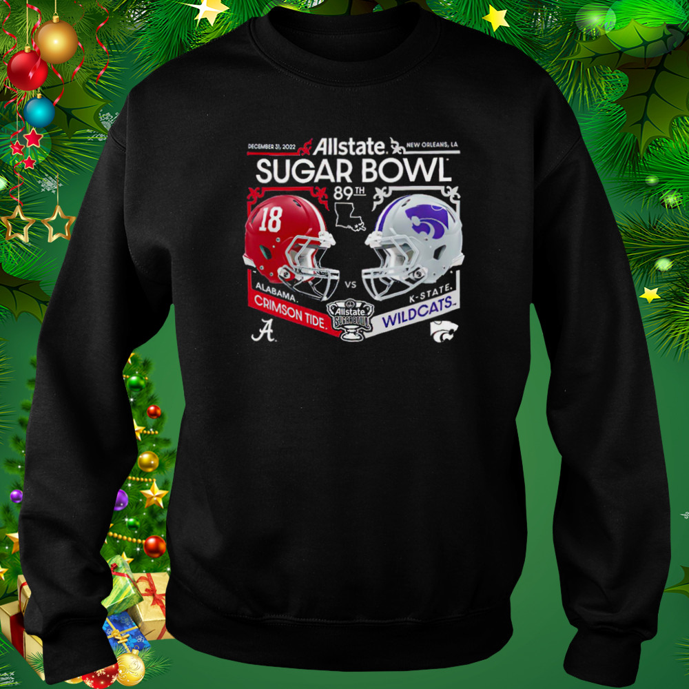 Crimson Tide vs Wildcats 89th allstate sugar bowl shirt 5 Sweat tshirt