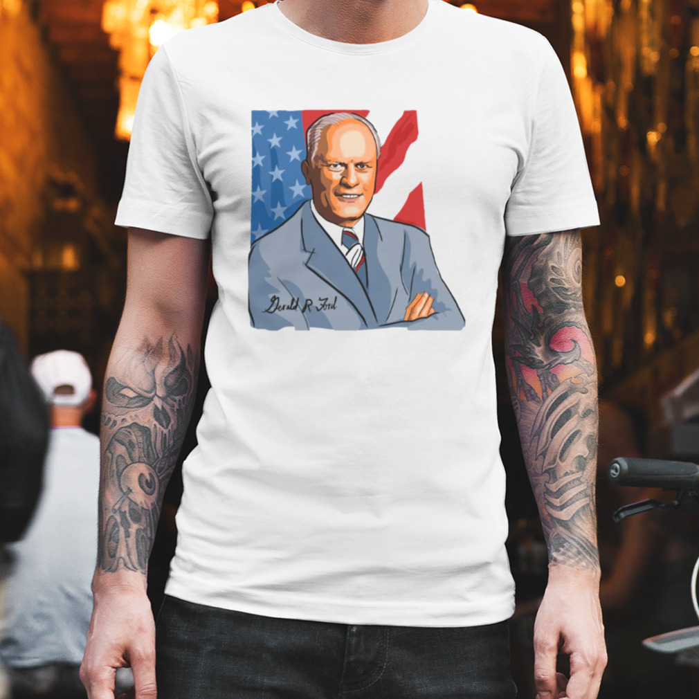 Digital Portrait Gerald Ford shirt