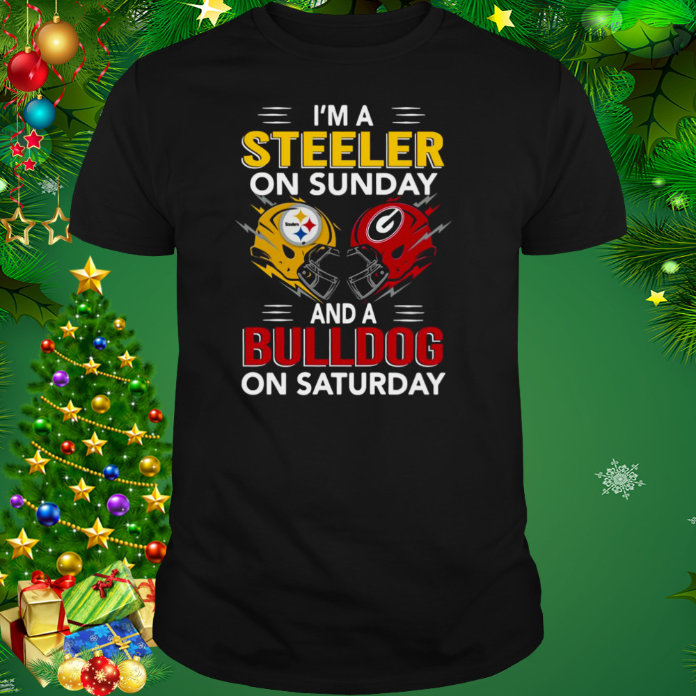 I’m a Pittsburgh Steelers on sunday and a Georgia Bulldogs on saturday 2022 shirt