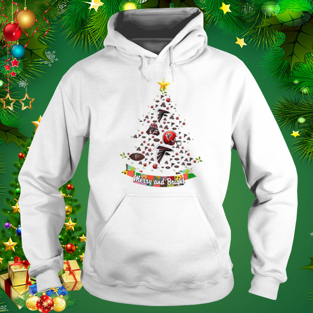 Merry And Bright Atlanta Falcons NFL Christmas Tree 2022 Shirt 4 Hoodie shirt