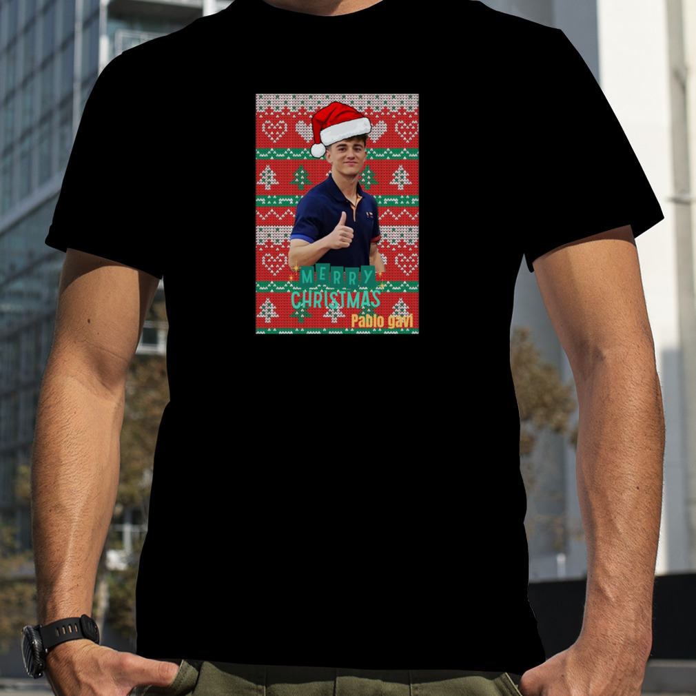 Merry Christmas from Pablo Gavi Spain Football ugly sweater t