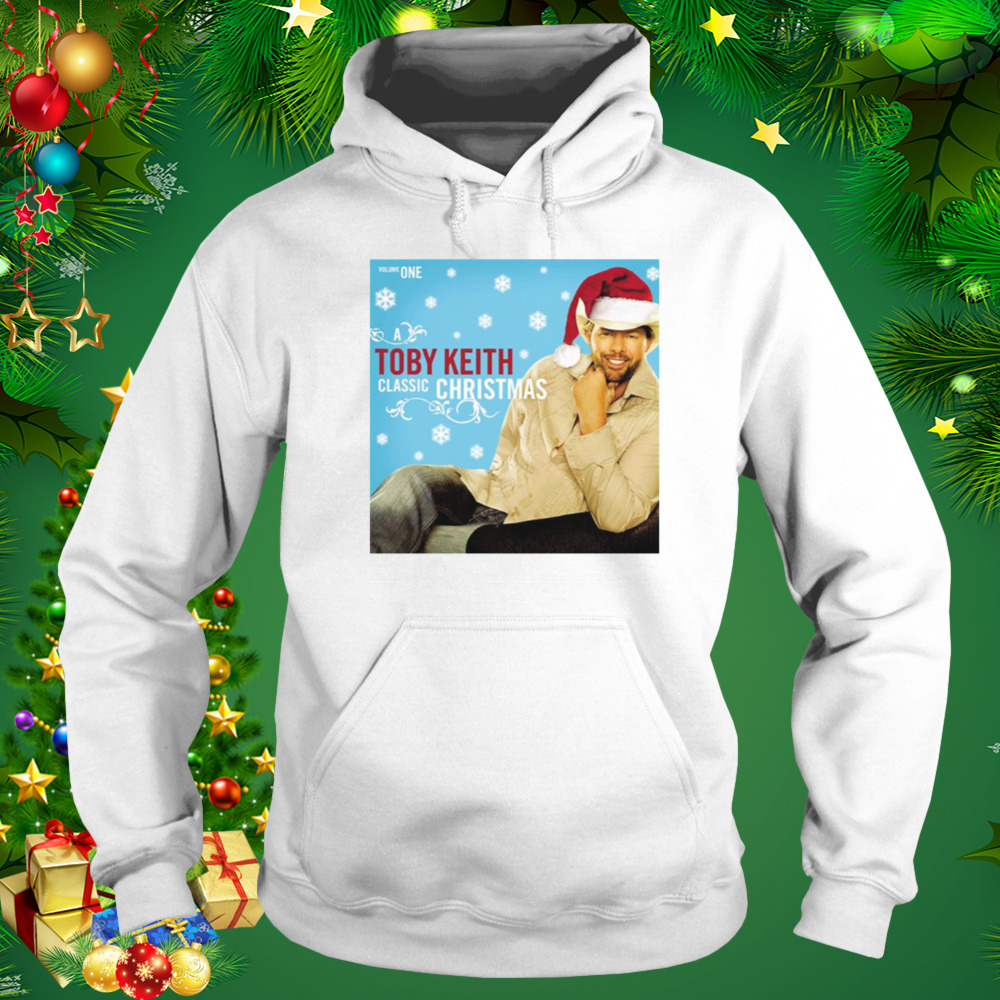 Mery Xmas With Toby Keith Wearing Santa Hat shirt 4 Hoodie shirt