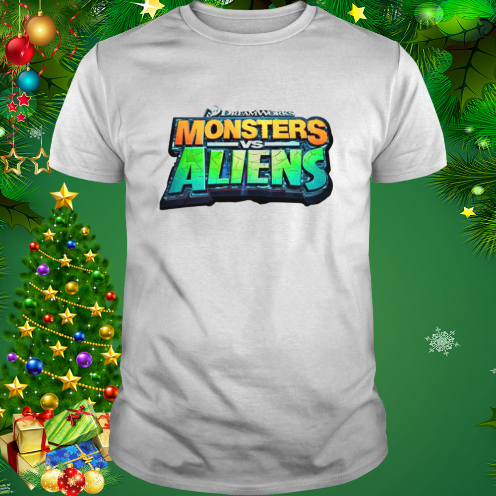 Monsters Vs Aliens Logo Cartoon shirt