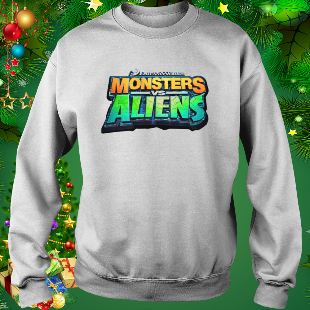 Monsters Vs Aliens Logo Cartoon shirt 5 Sweat shirt