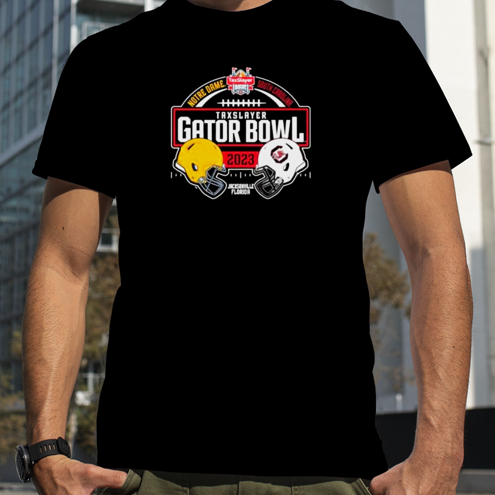 Notre Dame Fighting Irish Vs South Carolina Gamecocks Taxslayer Gator Bowl 2023 Shirt