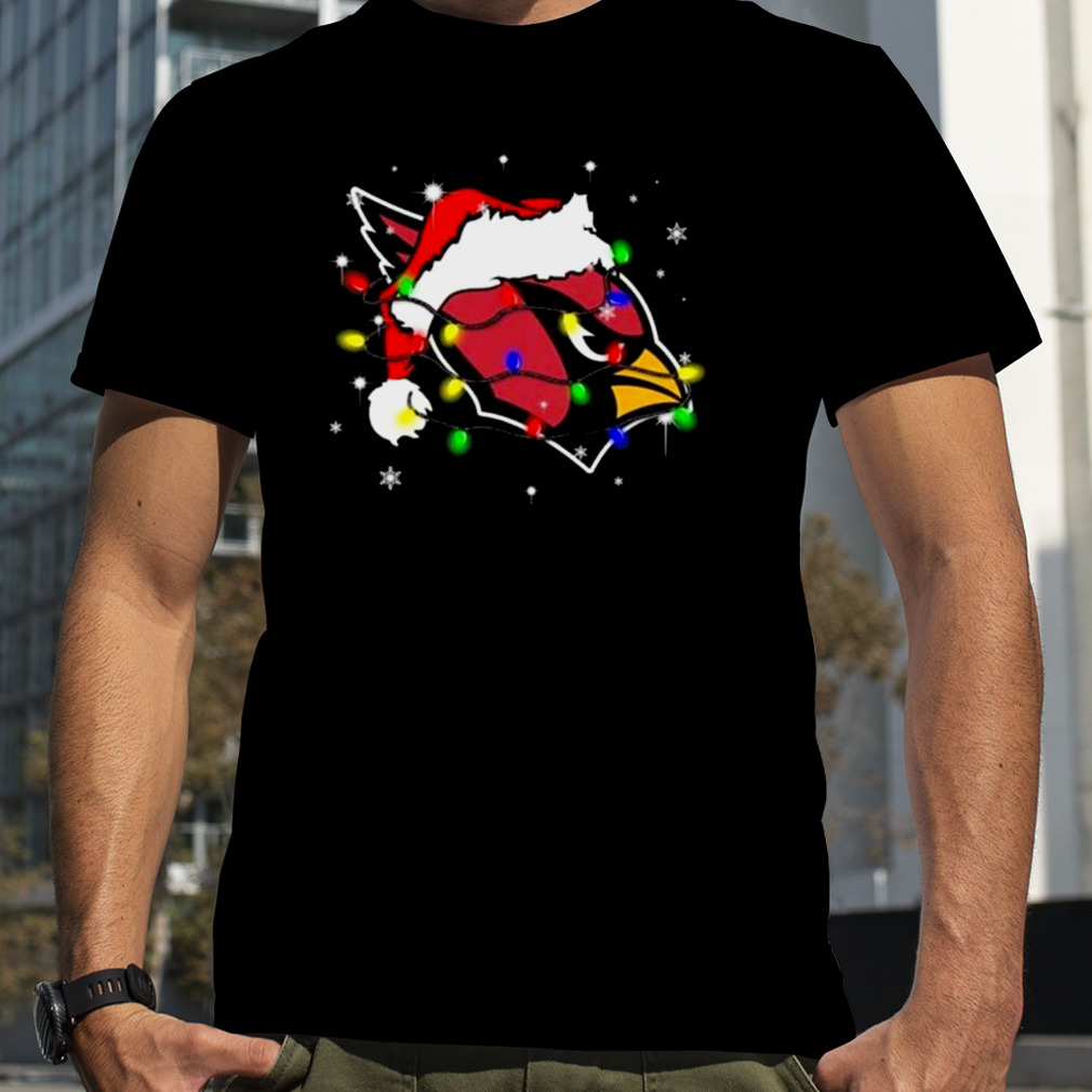 Santa Arizona Cardinals Logo Lights Christmas shirt