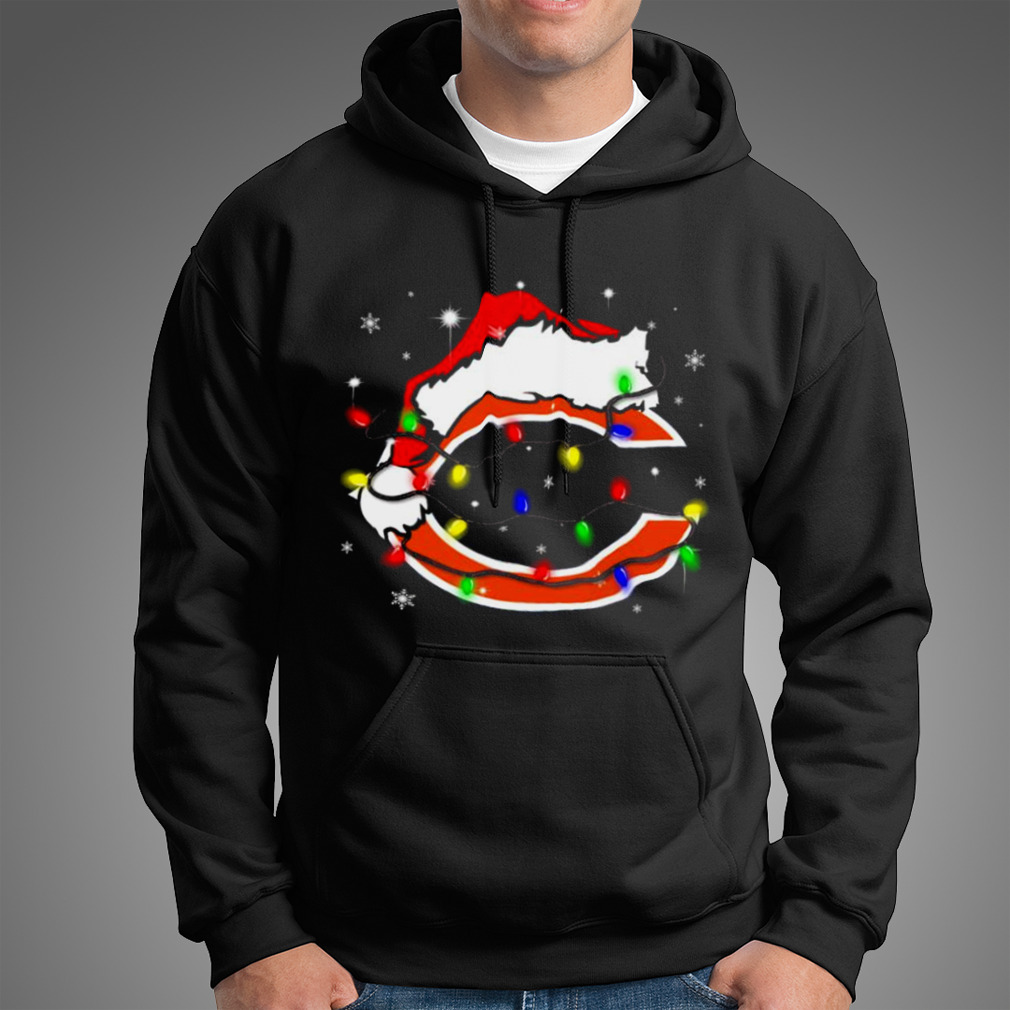 Santa Chicago Cubs Logo Lights Christmas Shirt, hoodie, sweater