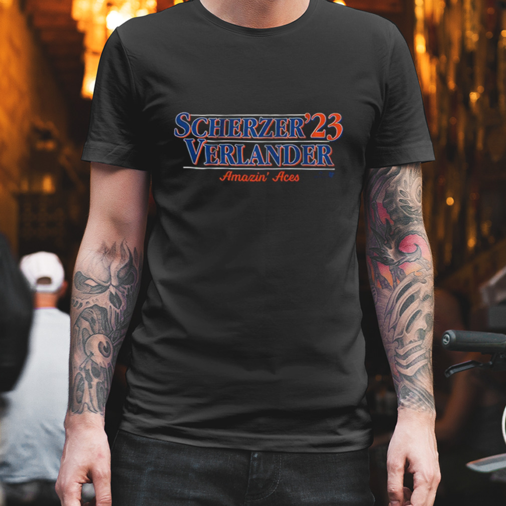 Scherzer Verlander ’23 Amazin’ Aces Shirt