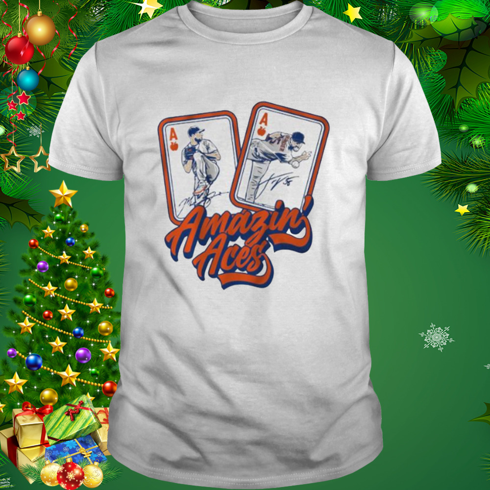 max Scherzer and Justin Verlander amazin’ aces New York Mets shirt