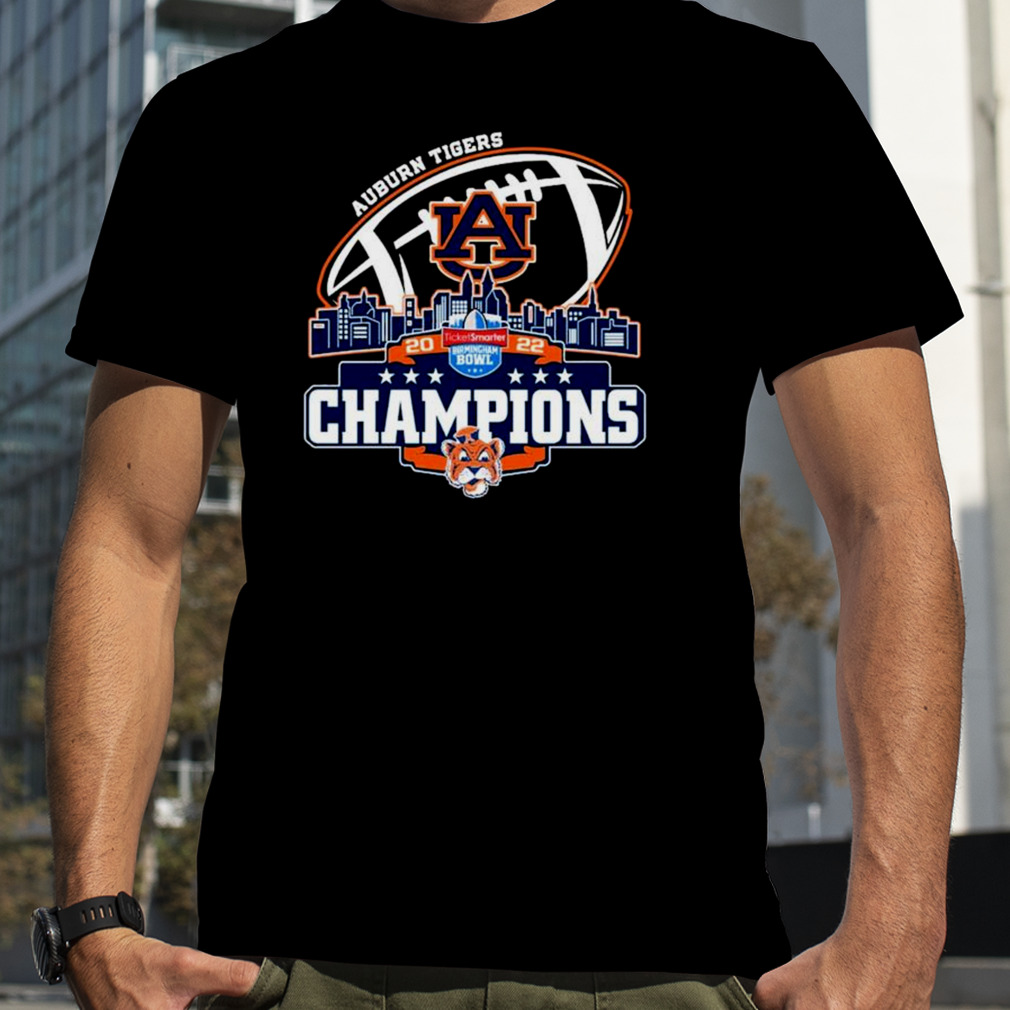Champion Auburn Tigers Logo Birming Cham Bowl City 2022 Shirt