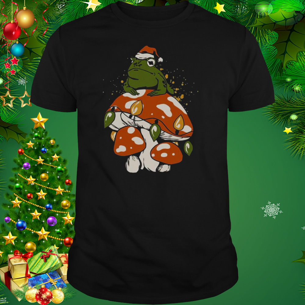 Cottagecore Christmas Holiday Mushroom shirt