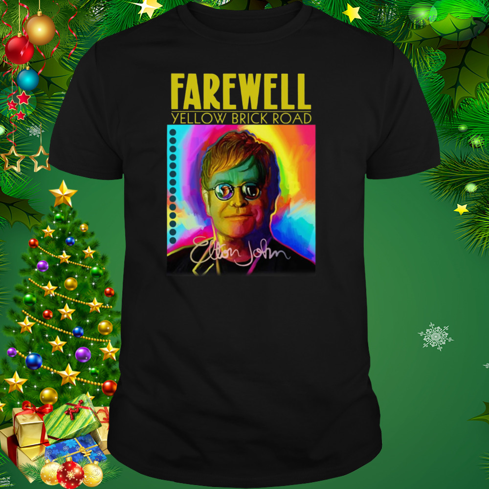 Elton John Farewell Tour Yellow Brick Road Colored Fanmade shirt