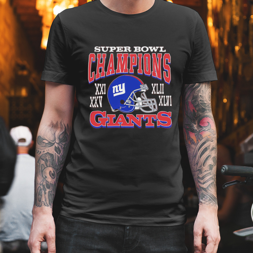 New York Giants Super Bowl champions shirt