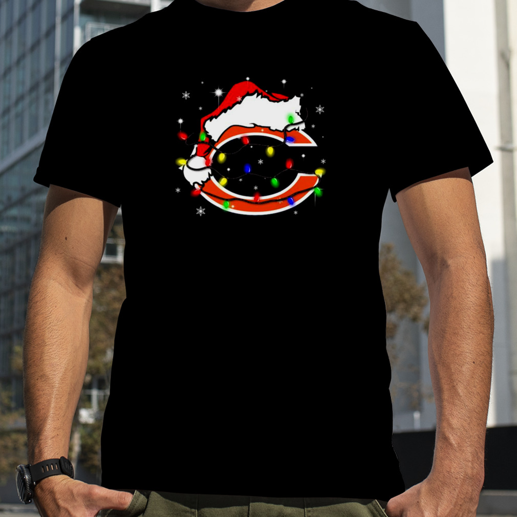 Santa Chicago Cubs Logo Lights Christmas Shirt, hoodie, sweater