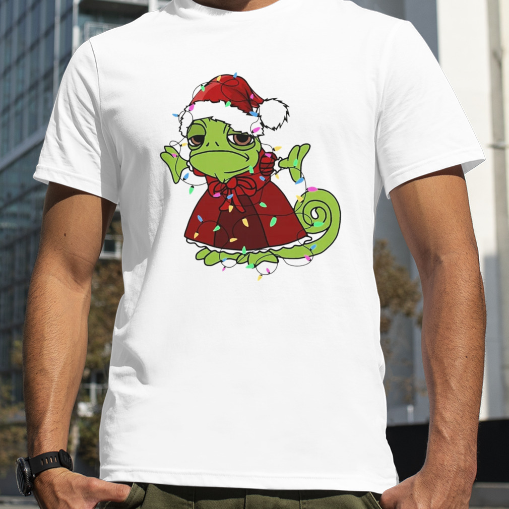 Santa Pascal Tangled Christmas Lights T-shirts