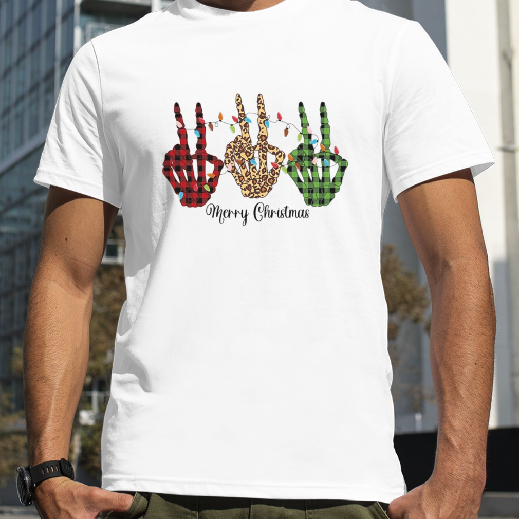 Skeleton Hand Christmas Lights Shirts