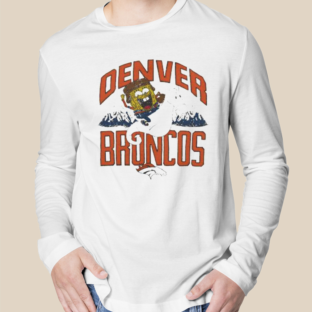 Spongebob x denver broncos shirt, hoodie, longsleeve tee, sweater