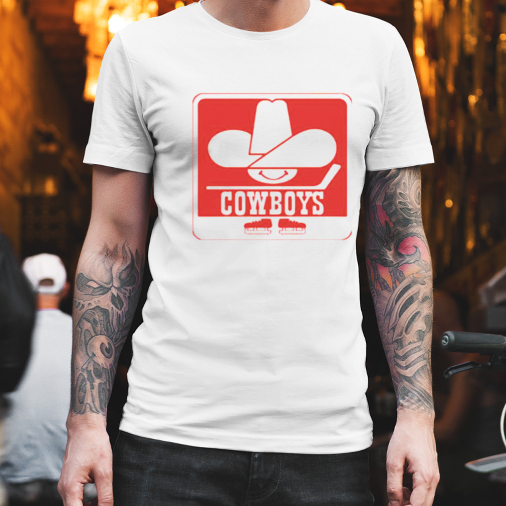 calgary Cowboys red logo shirt