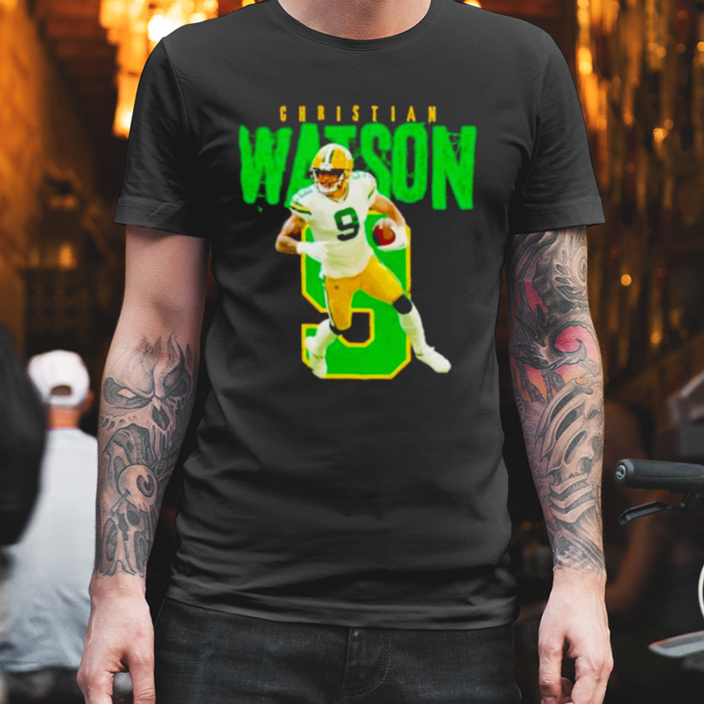 Green Bay Packers Christian Watson #9 Football Player T-Shirt Gift