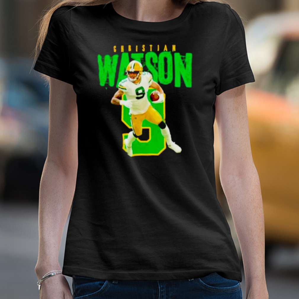 Green Bay Packers Christian Watson #9 Football Player T-Shirt Gift