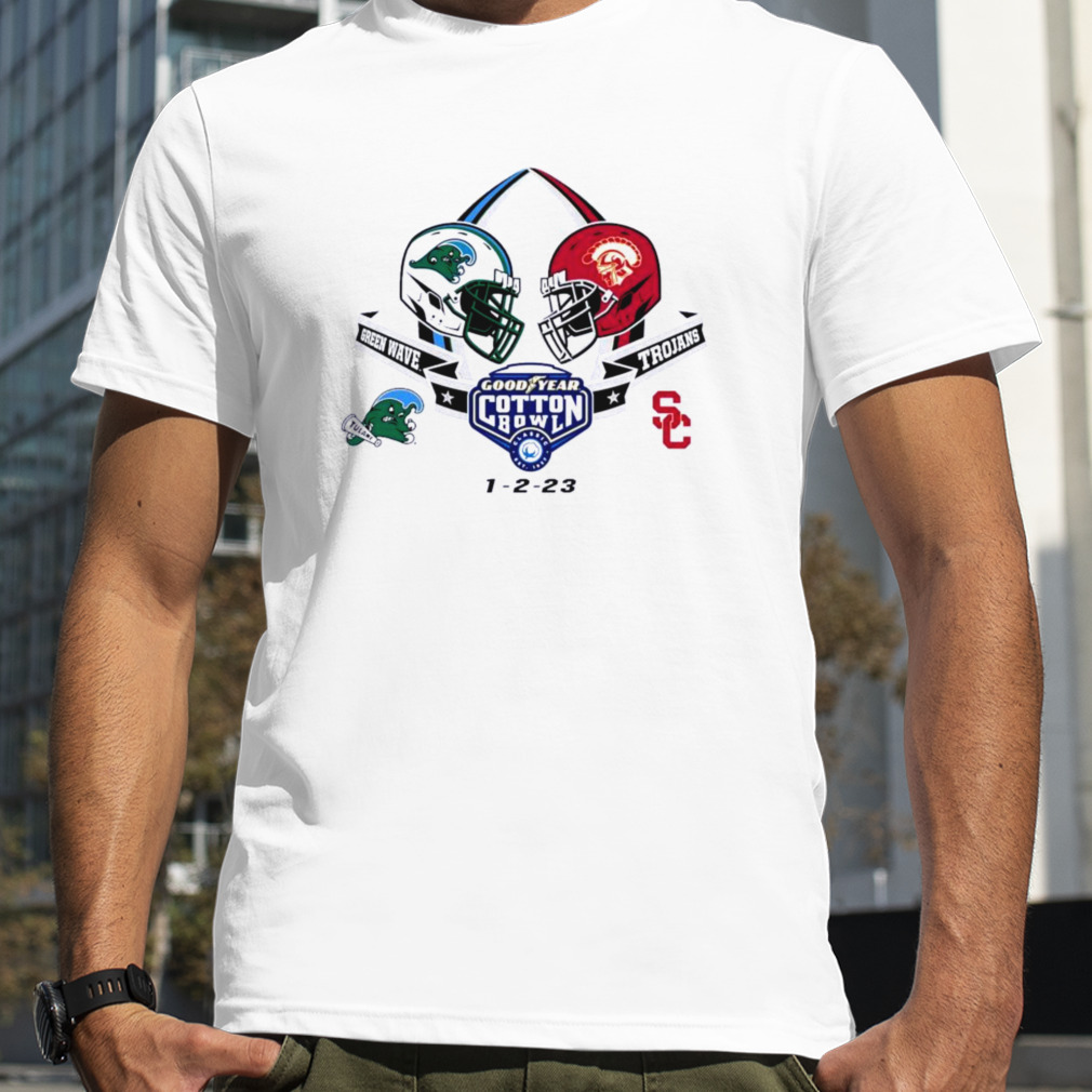 2022 Goodyear Cotton Bowl 2-Team Tulane vs USC Shirt