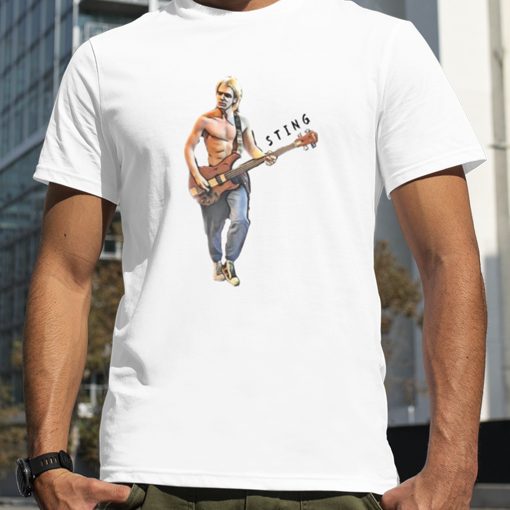 Drawing Sting Guitarist shirt