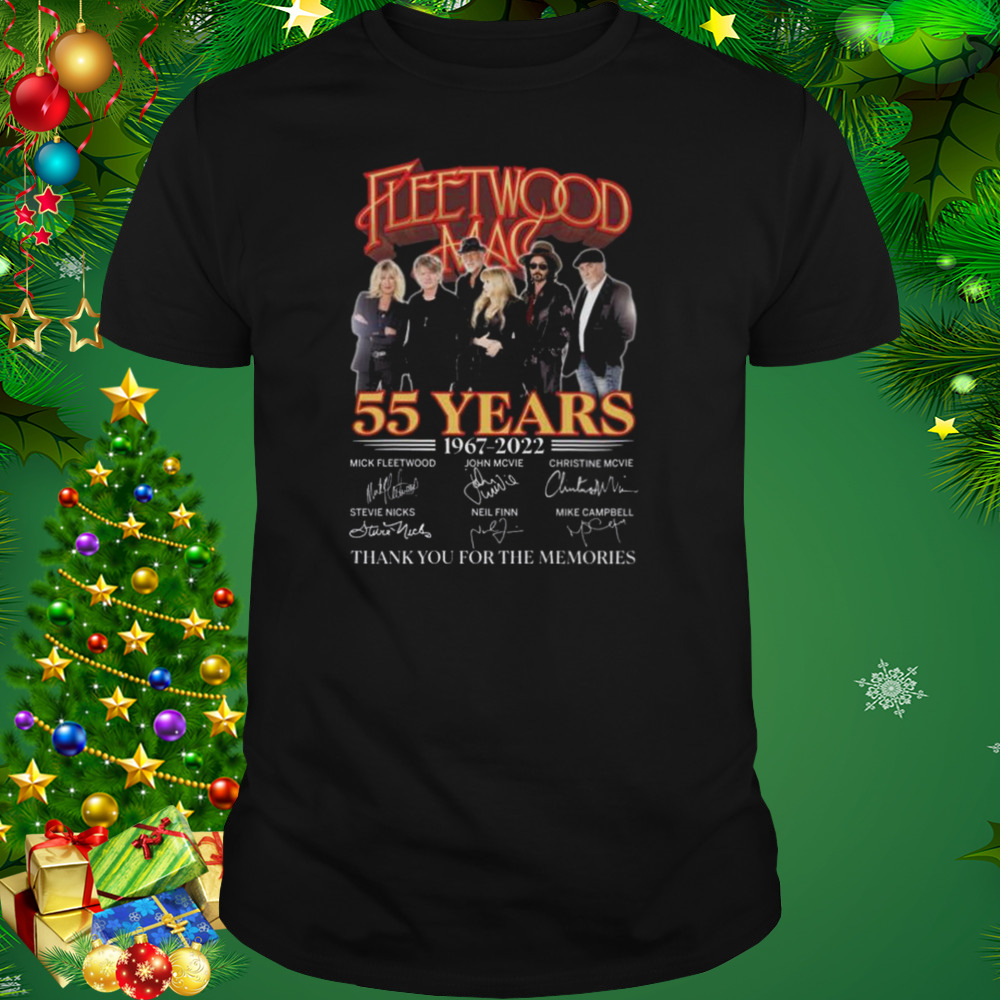 Fleetwood 55 years 1967 2022 thank you for the memories signatures shirt