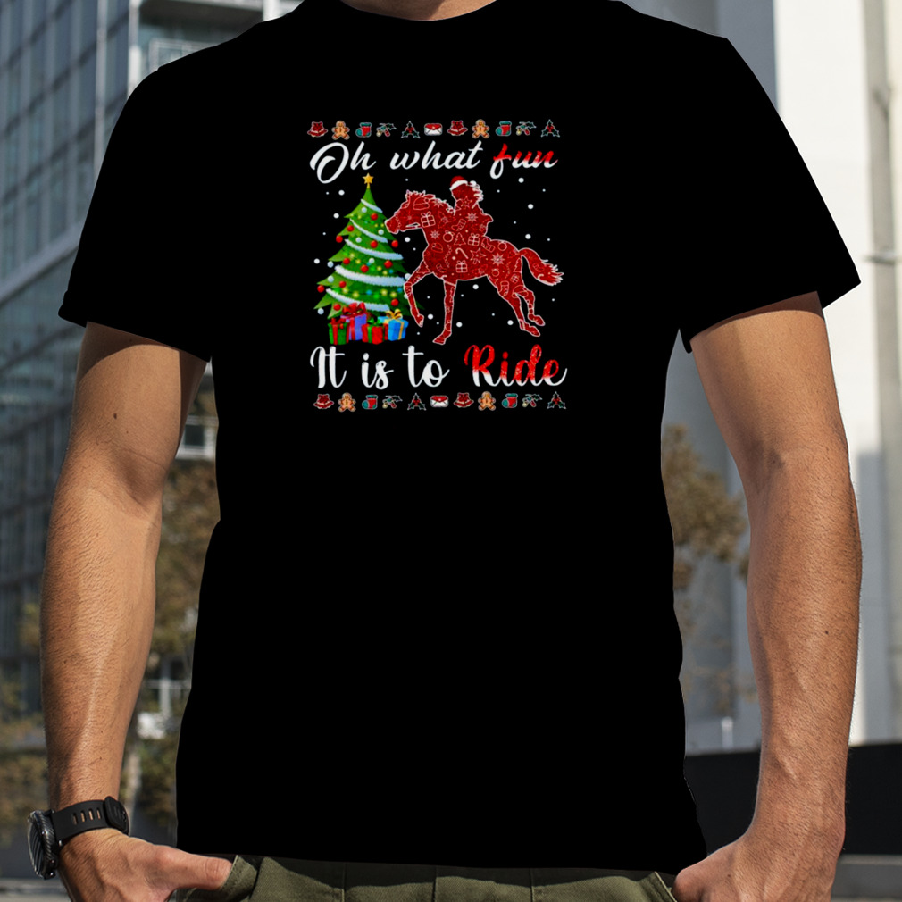 Horse Riding Christmas Shirt