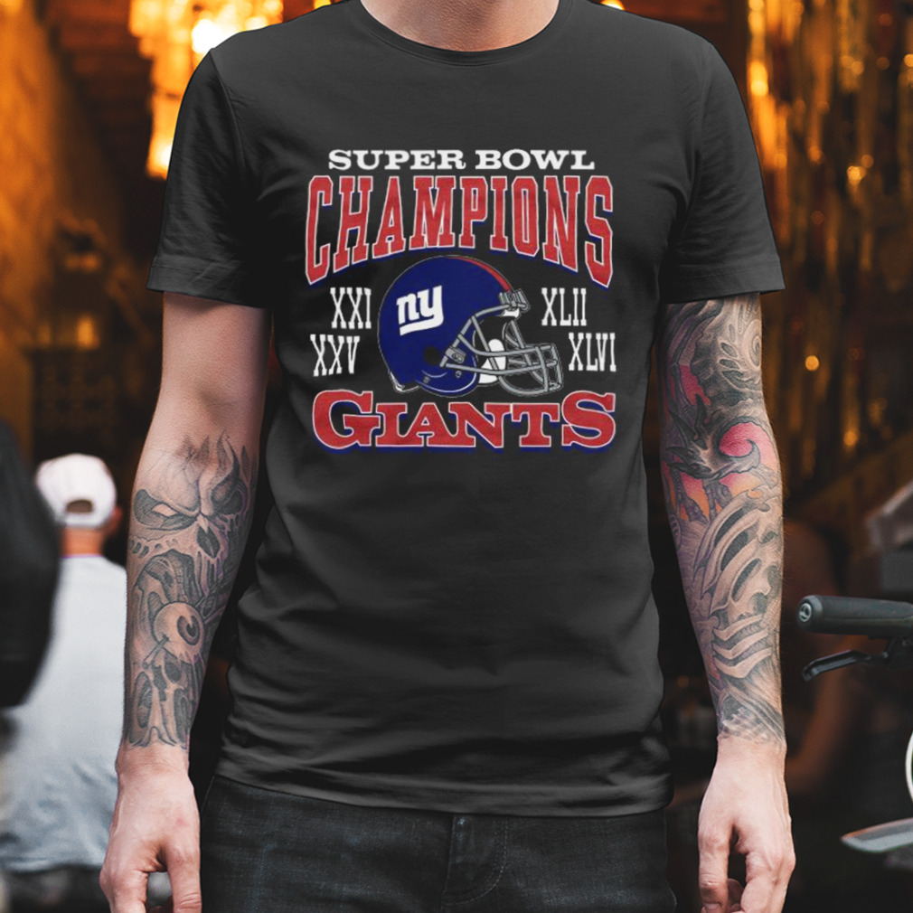 New york giants homage super bowl classics tri-blend 2022 shirt