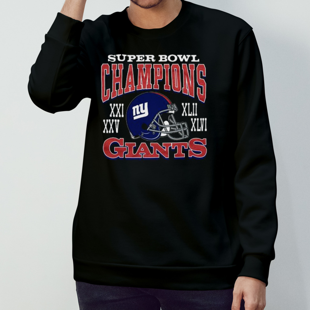 New York Giants Homage Super Bowl Classics Tri-Blend T-Shirt