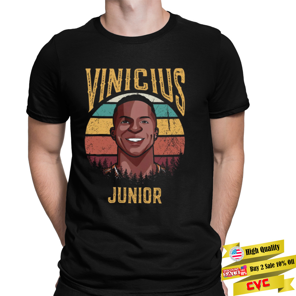 Sunset Art Vinicius Jr Vini Distressed shirt