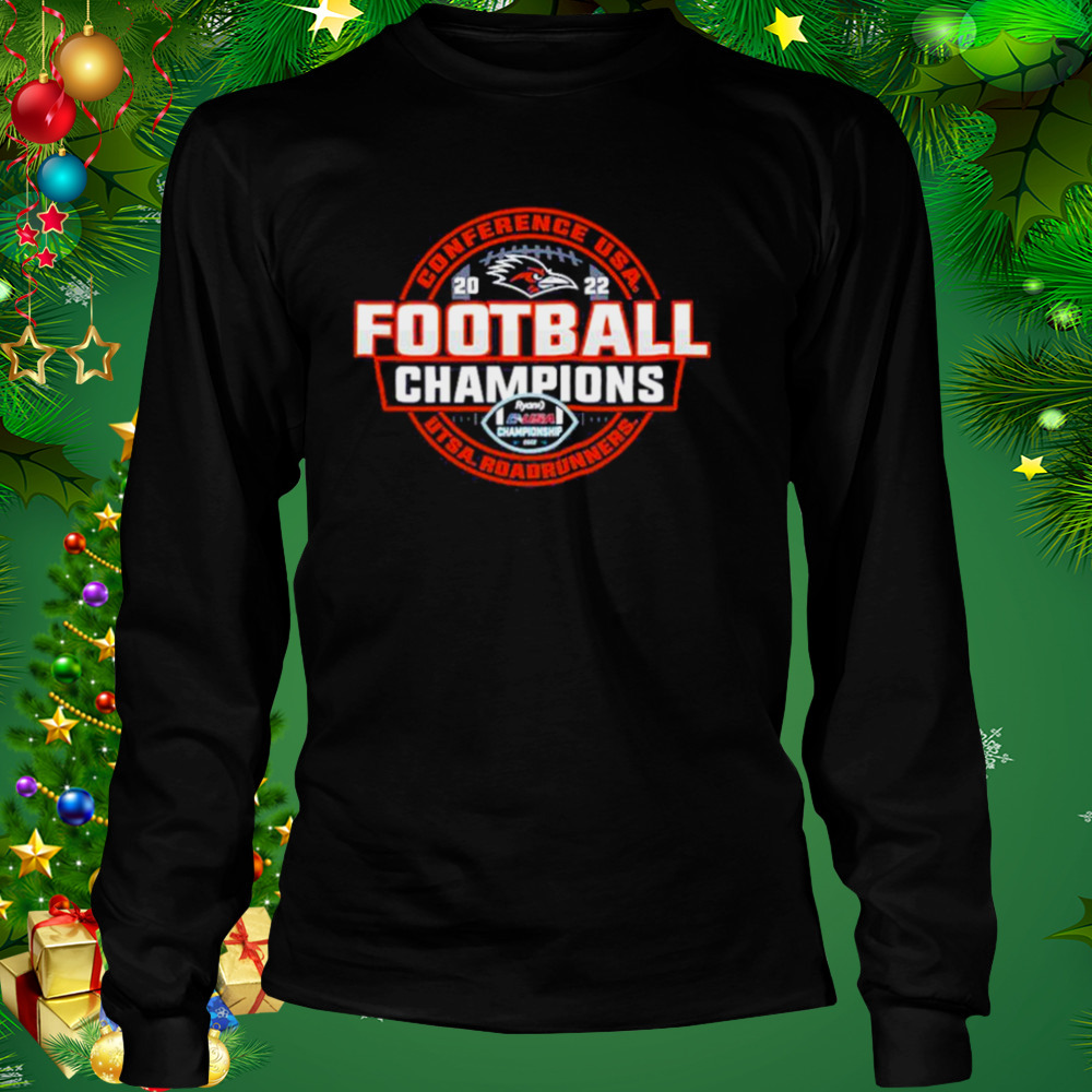 UTSA Roadrunners Blue 84 2022 C-USA Football Conference Champions Locker Room T-Shirt 3 Longsleeve tshirt