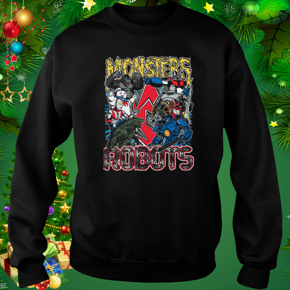 Vintage Monsters Vs Robots shirt 5 Sweat tshirt