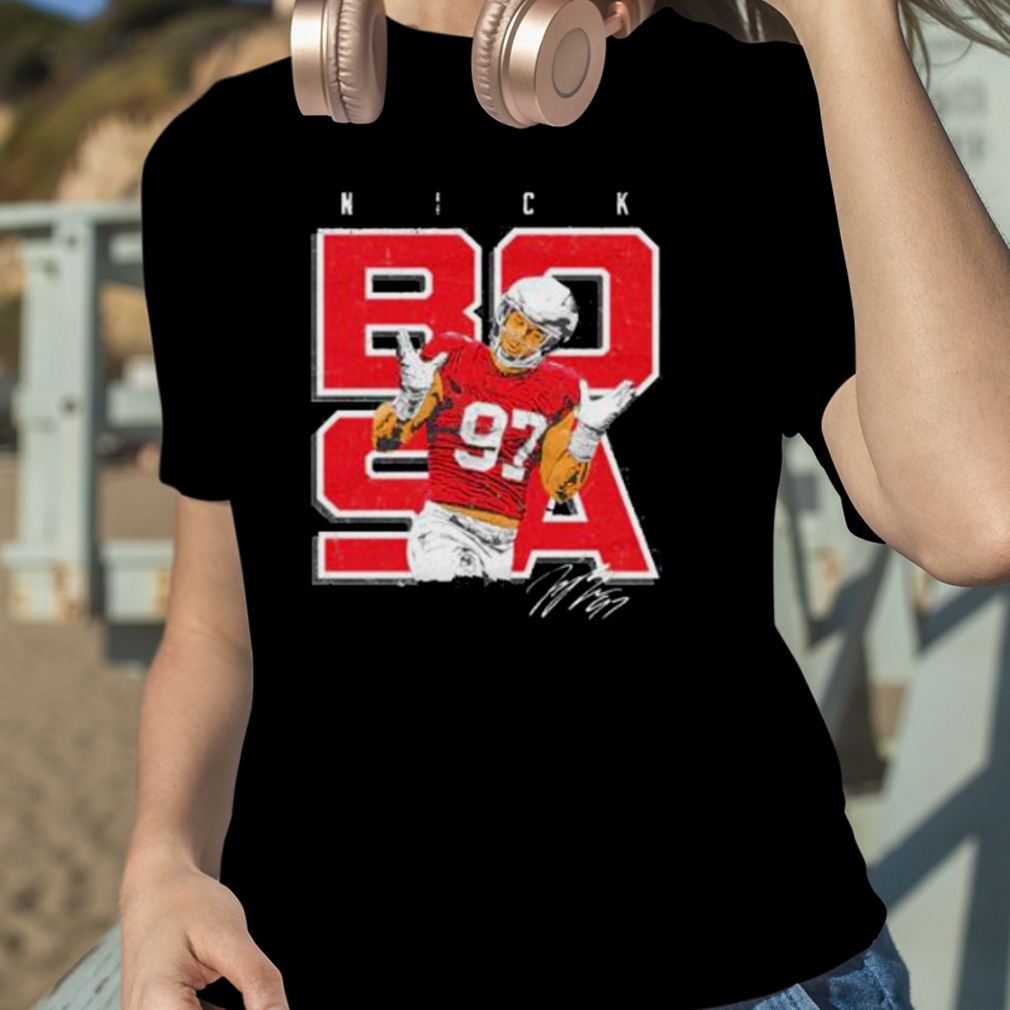 Thunderborne Nick Bosa 97 - SF Niners - Smaller Bear (Front and Back Design) T-Shirt