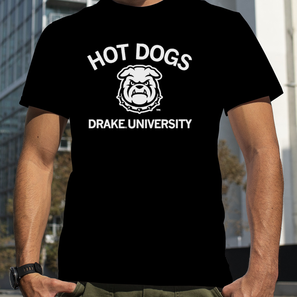 hot dogs Drake University Drake Bulldogs shirt