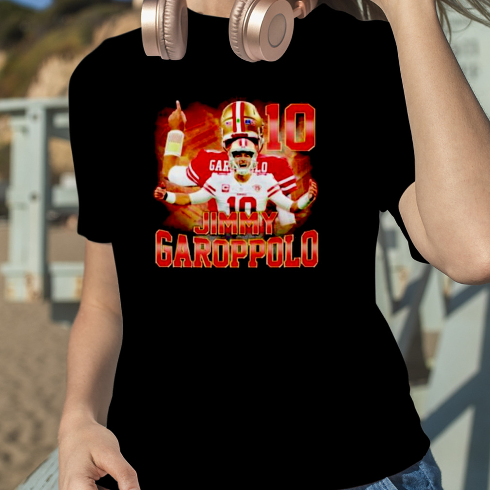 Jimmy Garoppolo Shirt GQ Typography San Francisco 49ers Gift - Personalized  Gifts: Family, Sports, Occasions, Trending