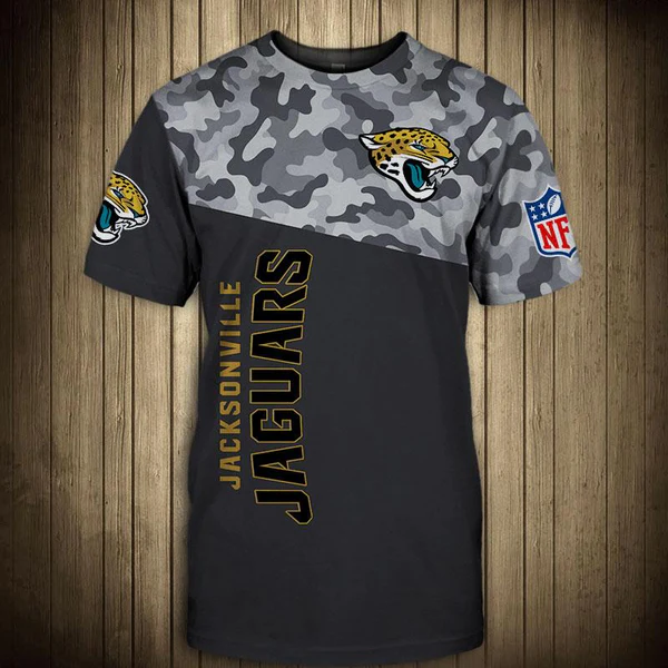 Jacksonville Jaguars Military 3D T-shirt
