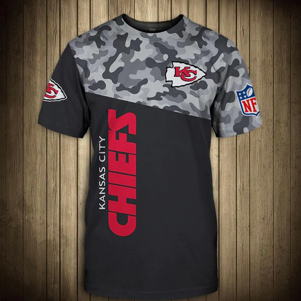 Kansas City Chiefs Military 3D T Shirt